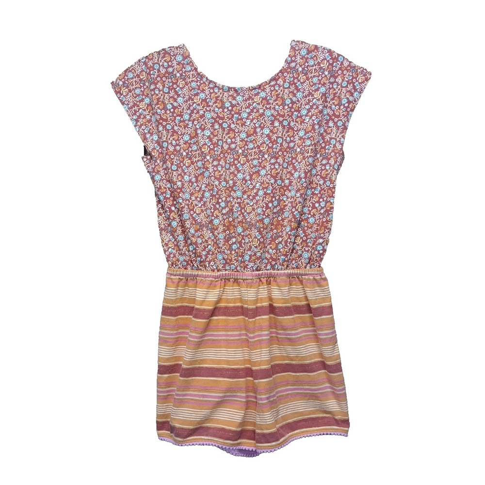 Matilda Jane Brilliant Daydream Sundown Romper Girls 10 Floral Stripes Summer‎